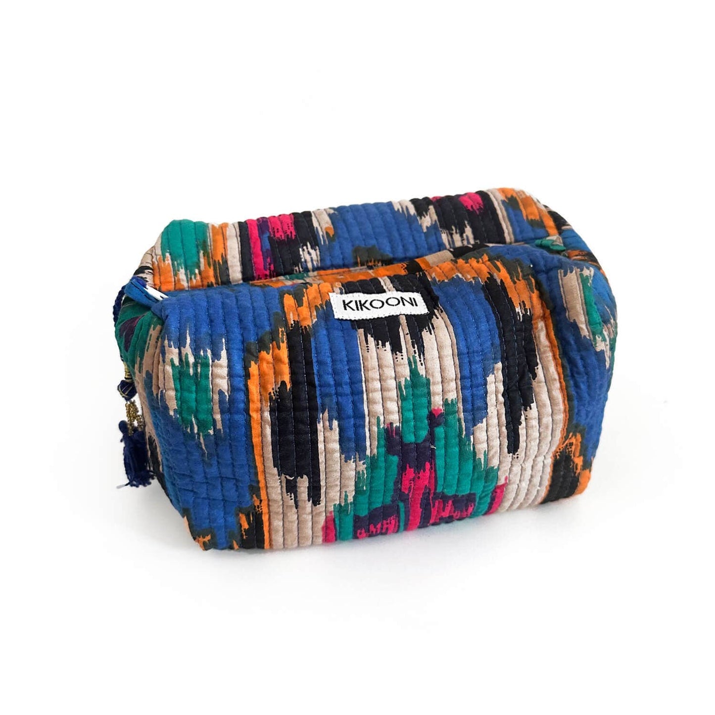 kikooni | Kosmetiktasche "blue Ikat"
