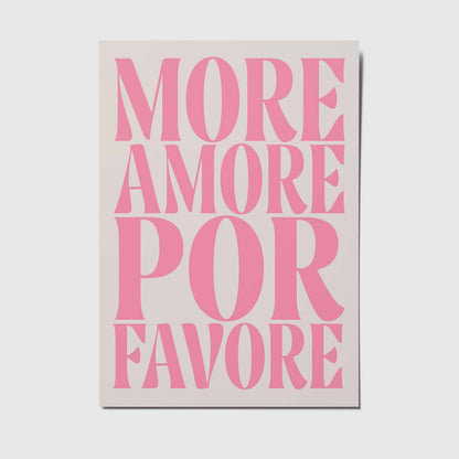 studio mirabella | Postkarte More amore por favore