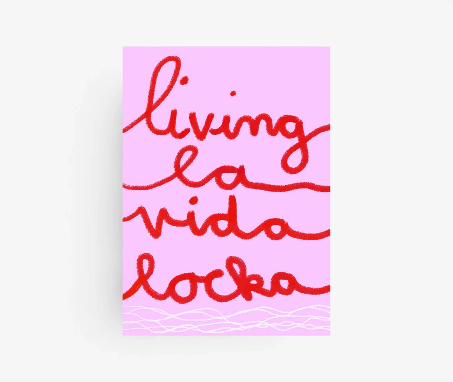 Ute Arnold | Postkarte Living la vida locka