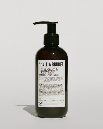 L:a Bruket | 104 Hand & Body Wash  - Bergamot / Patchouli