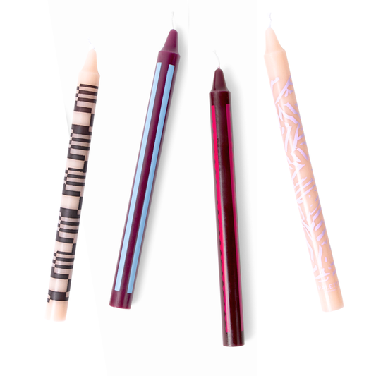 Palette Amsterdam |  Designkerzen - im 4er Set - Maroon Room