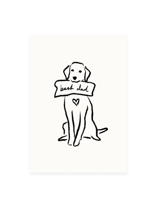L'Atelier Samedi | Postkarte Best Dad