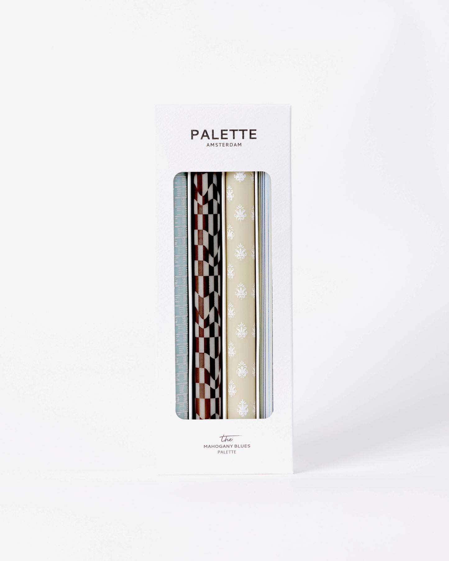 Palette Amsterdam | Designkerzen im 4er Set -  Mahogany Blues