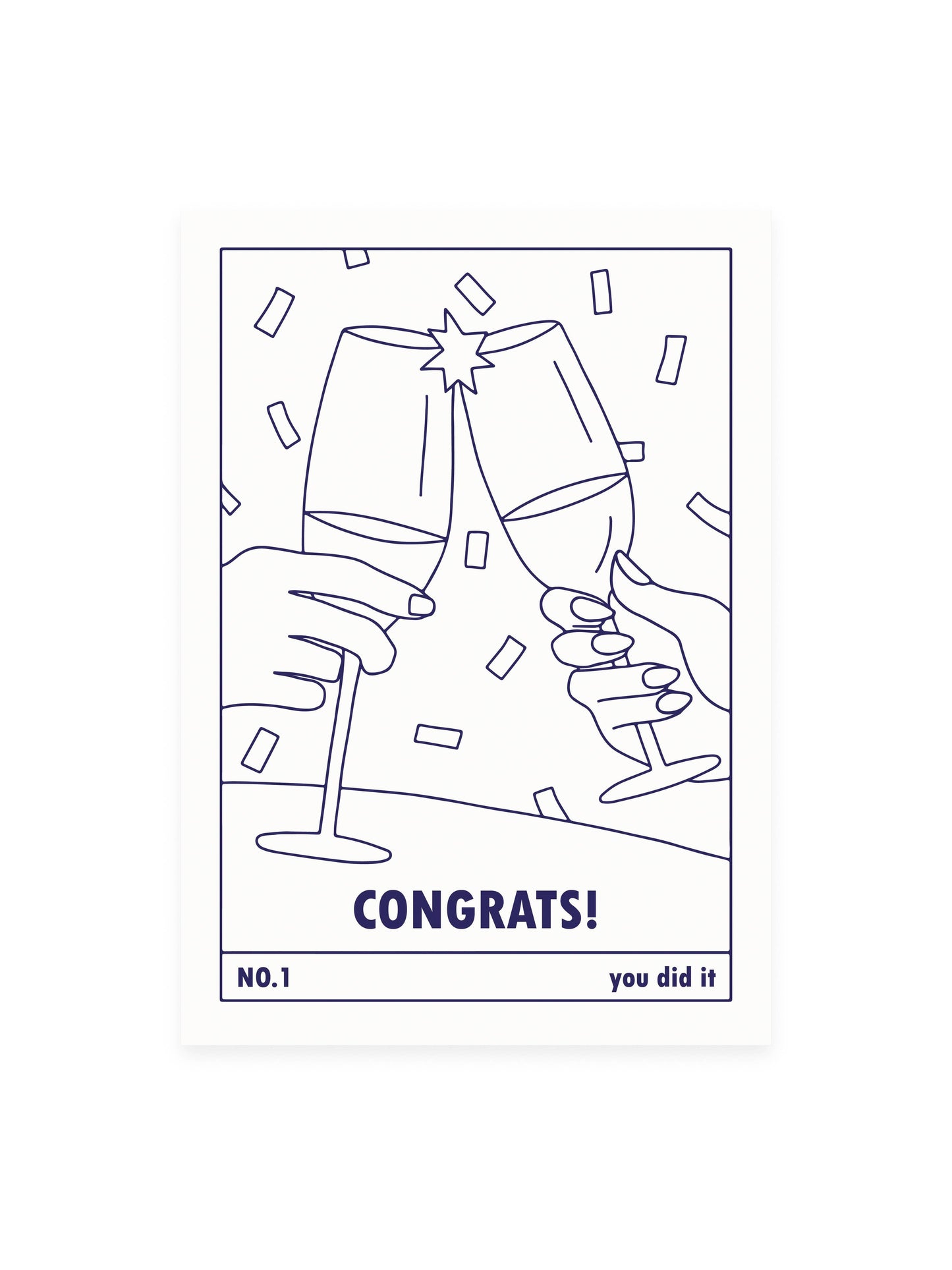 L'Atelier Samedi | Postkarte 'congrats! Drinks