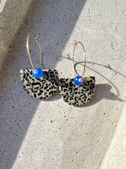 Ute Arnold | Ohrringe Terrazzo Color goldfilled 14K