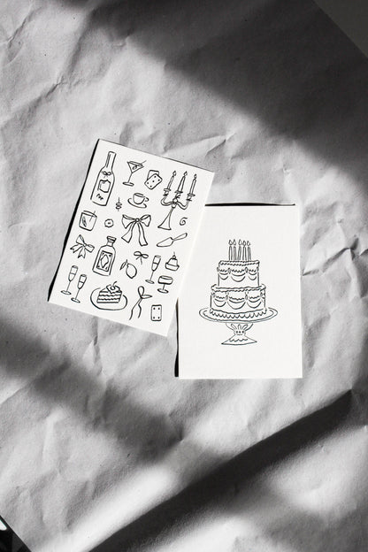 L'Atelier Samedi | Postkarte Torte