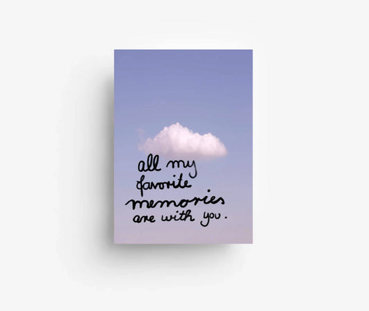 Ute Arnold | Postkarte all of my favorite memories are with you