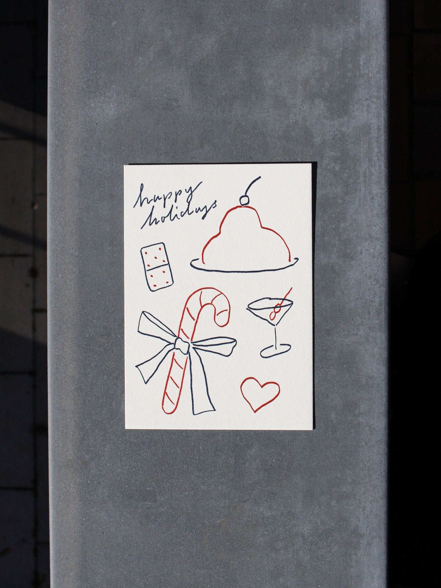 L'Atelier Samedi | Postkarte 'happy holidays'