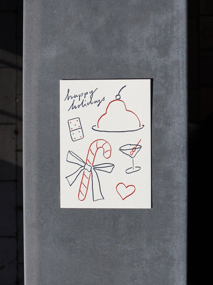 L'Atelier Samedi | Postkarte 'happy holidays'