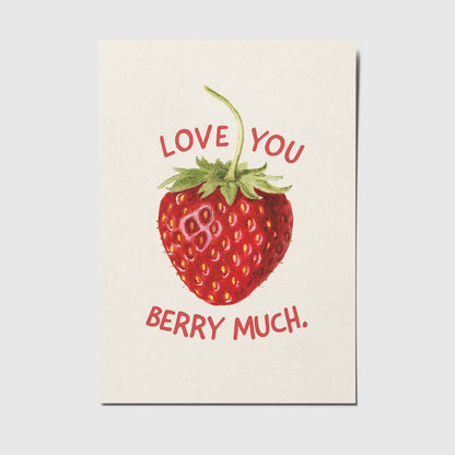 studio mirabella | Postkarte Love you berry much 