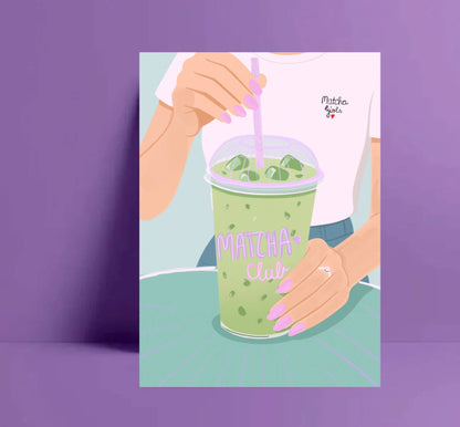 Ute Arnold | Postkarte Matcha Club