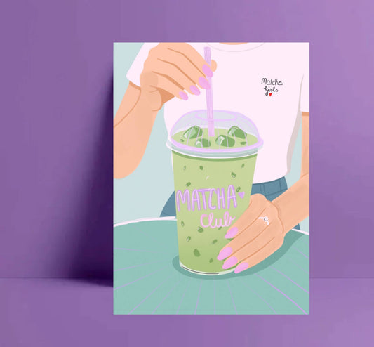 Ute Arnold | Postkarte Matcha Club