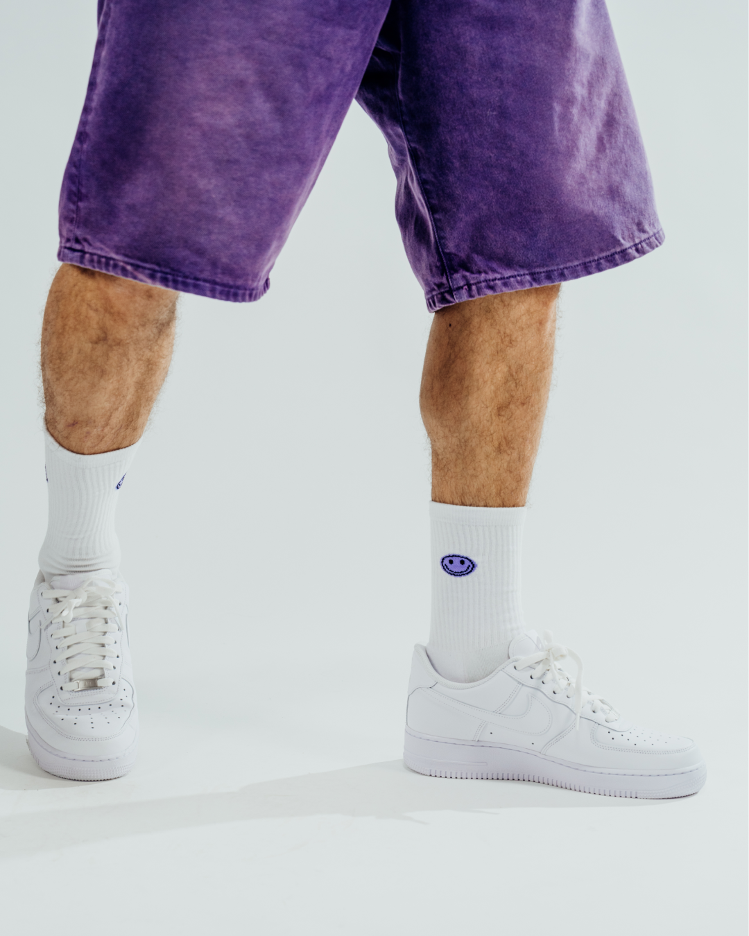 No Bad Days Club | Socken ,,Smiley Lavender''