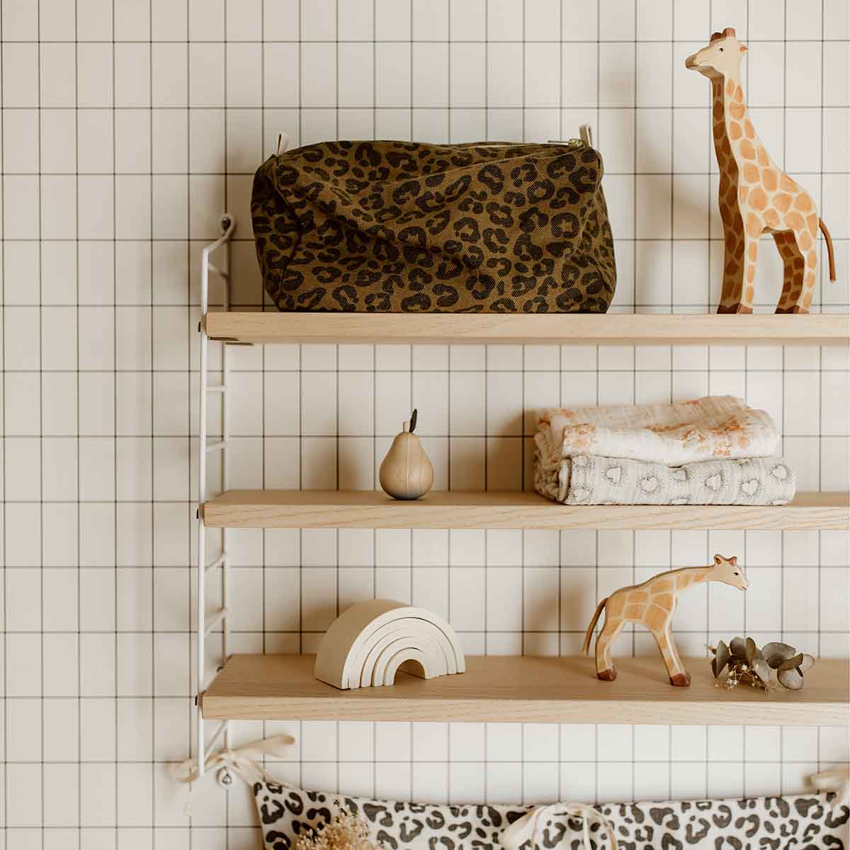 Rose in April | Vic Kosmetiktasche Leopard/Olive