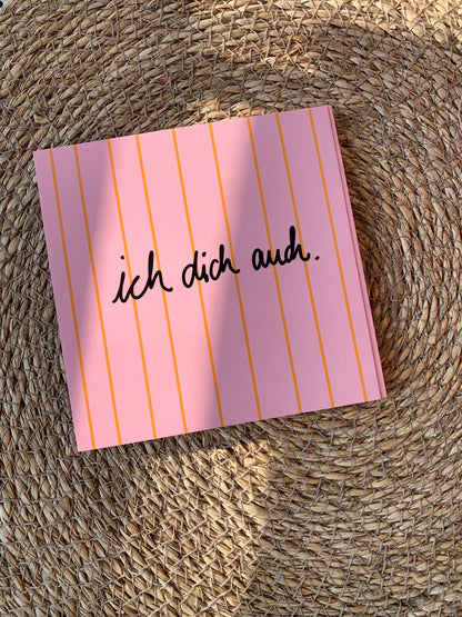 Ute Arnold | Postkarte ,,ich dich auch.''