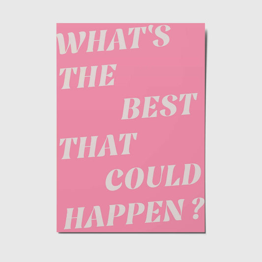 studio mirabella | Postkarte What's the best that could happen