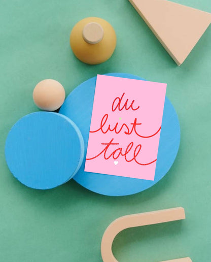 Ute Annold | Postkarte Du bist Toll
