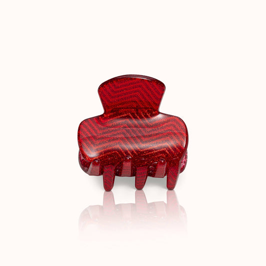 by Vivi | Haarspange Klein Rot Glitzer