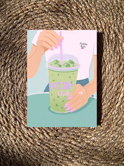 Ute Arnold | Postkarte Matcha Club