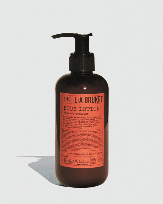 L:a Bruket |  340 Body Lotion  - Rhubarb / Geranium